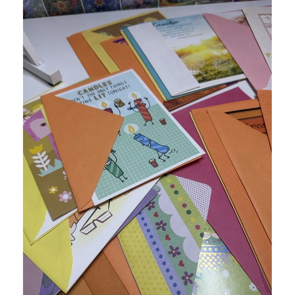 Lot of 47 Greeting Cards Birthday Christmas Valentine Halloween Baby Shower